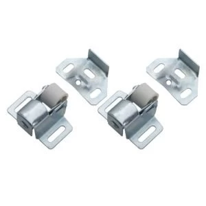 Image of BQ Zinc Effect Roller Catch Pack of 2
