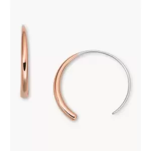 Image of Fossil Womens Rose Gold-Tone Stainless Steel Earrings - Rose Gold