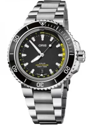 Image of Oris Mens Aquis Depth Gauge Watch 01 733 7755 4154-SET MB