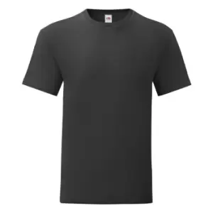 Image of Fruit Of The Loom Mens Iconic T-Shirt (5XL) (Black)