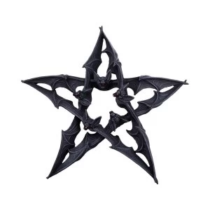 Image of Dark Colony Bat Pentagram Wall Plaque