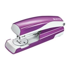 Image of Leitz 5502 Metal Stapler Purple 30 Sheets of 80gsm Paper