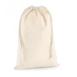 Image of Westford Mill Premium Cotton Stuff Bag (L) (Natural)
