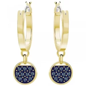 Image of Ladies Swarovski Gold Plated Ginger Hoop Earrings