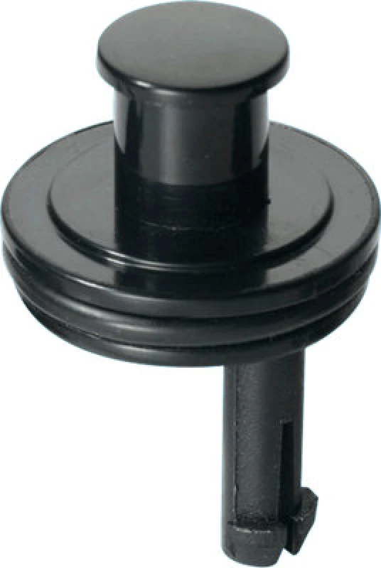 Image of Mcalpine Bp1-Cap Black Plastic Captive Plug - 1.5" Diameter (For 1.25" Waste)