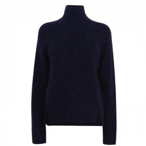 Image of Gant Cable Turtle Neck Jumper - Blue 433