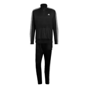Image of adidas AEROREADY Tricot Quarter-Zip Tracksuit Mens - Black