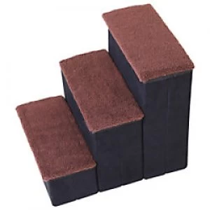 Image of PawHut Pet Stairs Black 400 mm x 540 mm x 480 mm