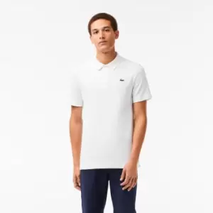 Image of Mens Lacoste SPORT Organic Cotton Pique Golf Polo Size 4 - M White