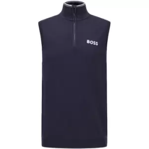 Image of Boss Boss Zolf Knit Gilet Mens - Blue