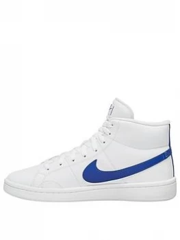 Image of Nike Court Royale 2 Mid - White/Blue, Size 9, Men