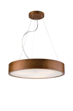 Image of Cylindrical Pendant Ceiling Light Rustic, 3x E27