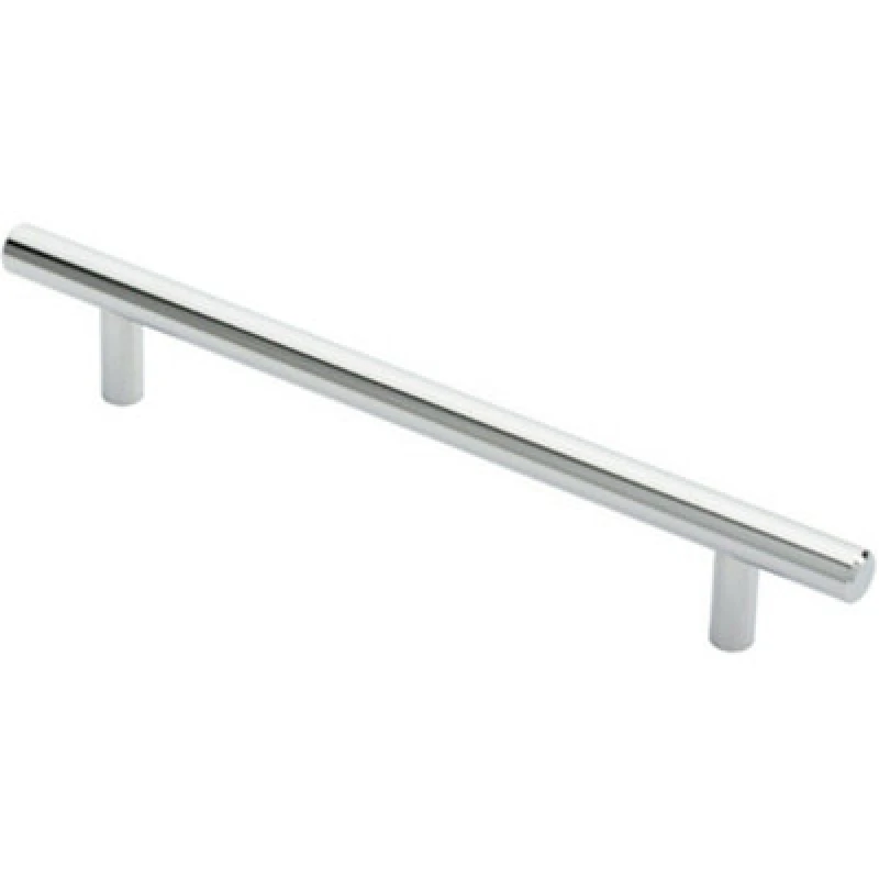 Image of Loops Round T Bar Cabinet Pull Handle 220 x 12mm 160mm Fixing Centres Chrome Multi unisex