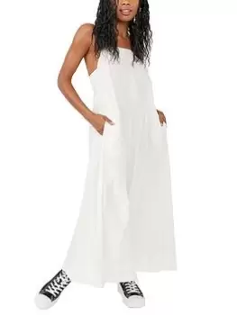 Image of Free People Desert Hearts Apron Dress - White