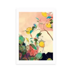 Image of East End Prints Citrus and Cacti Print MultiColoured