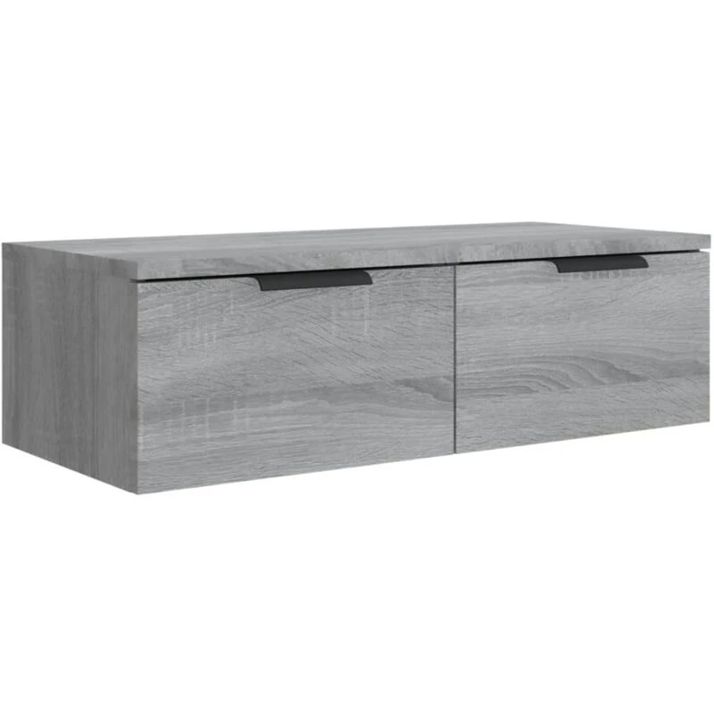 Image of Vidaxl Wall Cabinet Grey Sonoma 68X30X20 Cm Engineered Wood, Grey 817094