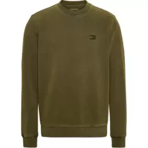 Image of Tommy Jeans Tjm Reg Tonal Badge Cneck - Green