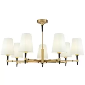 Image of Maytoni Lighting - Zaragoza Chandelier Brass, 7 Light, E14