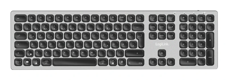 Image of LogiLink ID0213 keyboard Home/Office RF Wireless + Bluetooth QWERTZ Ge
