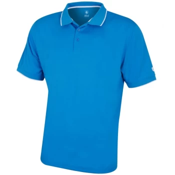 Image of ISLAND GREEN BACK YOKE DETAIL POLOSHIRT - SKY AZURE - XLARGE