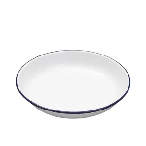 Image of Falcon Enamel Dinner Plate - Traditional White 22cm x 2D