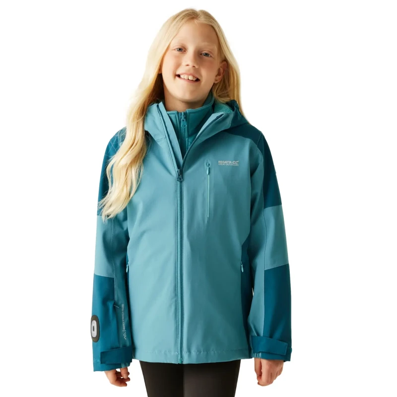 Image of 3-in-1 girls' hiking jacket Regatta Trekktain II Bleu Female 13 ans