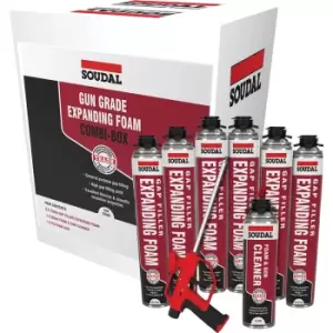 Image of Soudal Gap Filling Expanding Foam Combi Trade Pack 750ml (6 Pack)