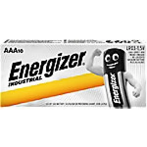 Image of Energizer AAA Alkaline Batteries Industrial LR03 1.5V 10 Pieces