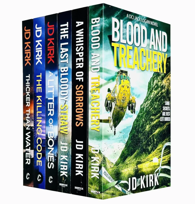 Image of DCI Logan Crime Thrillers 1-6 Books Collection Set By JD Kirk A Litter of Bones, Thicker Than Water JD Kirk Books