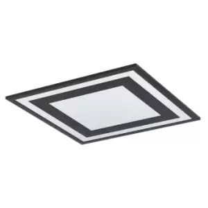 Image of Savatarila Integrated LED Semi Flush Light Black - Eglo