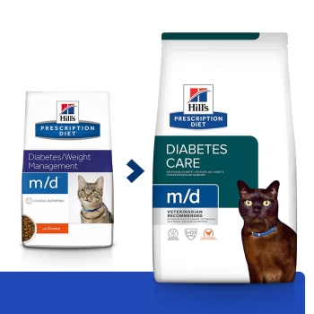 Image of Hill's Prescription Diet Feline m/d Diabetes Care - Chicken - 1.5kg