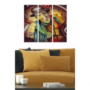 Image of MDF28667482 Multicolor Decorative MDF Painting (3 Pieces)