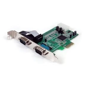 Image of 2 Port PCIe Serial Adapter Card w 16550