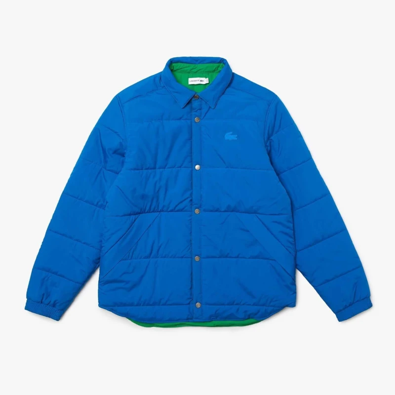Image of Lacoste Regular Fit Reversible Quilted Overshirt - Multi Multi S