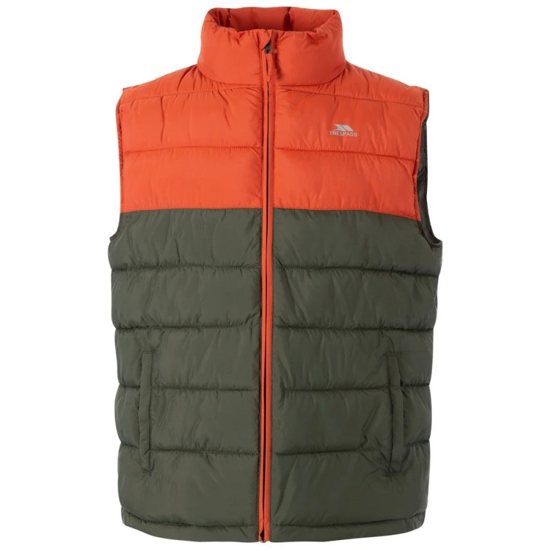 Image of Trespass Trespass Men Oskar Gilet in Burnt Orange Size: Small Burnt Orange S Male 5055320134701