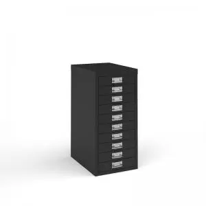 Image of Bisley multi drawers with 10 drawers - Black B10MDK
