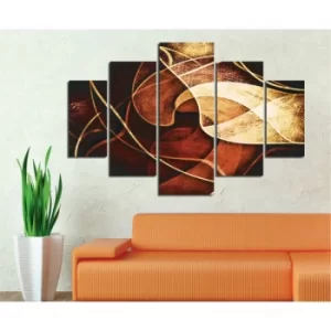 Image of ST043 Multicolor Decorative MDF Painting (5 Pieces)