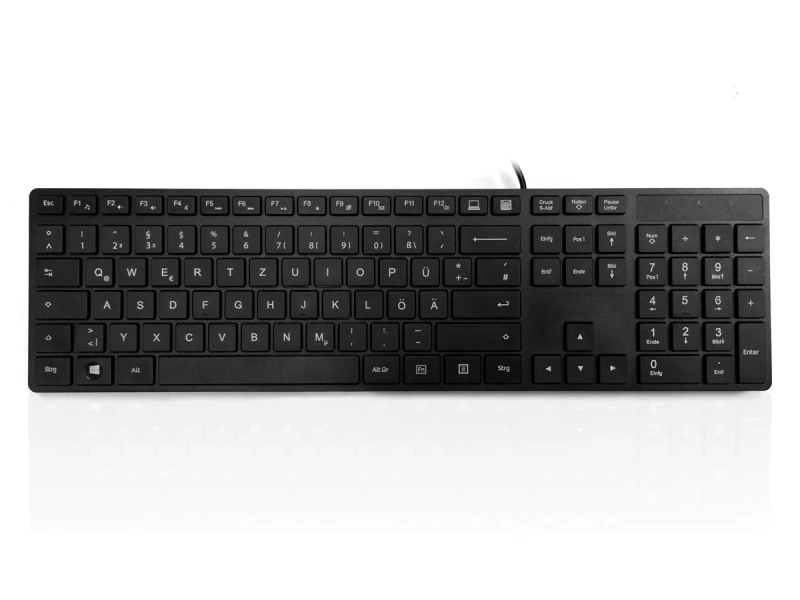 Image of Accuratus KYBAC301-UBLK-GR keyboard USB QWERTZ German Black