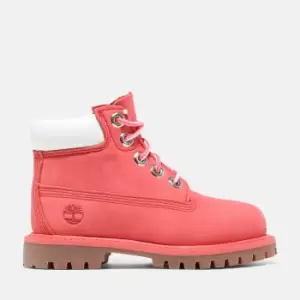 Image of Timberland Premium 6" Boot For Toddler In Pink Pink Kids, Size 11.5