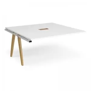 Image of Fuze boardroom table add on unit 1600mm x 1600mm with central cutout