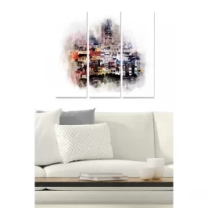 Image of MDF3137281 Multicolor Decorative MDF Painting (3 Pieces)