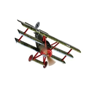 Image of Fokker DR.1 Triplane Wolfram Freiherr von Richthofen Death of the Red Baron 1:48 Corgi Model