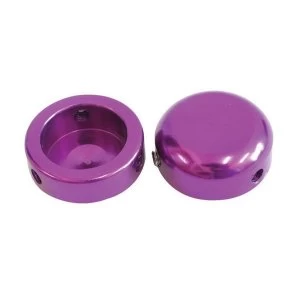 Image of Savage Bar End Plugs Alloy 22.2mm Purple