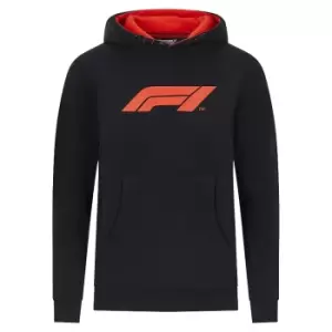 Image of 2022 Formula 1 F1 Large Logo Hooded Sweat (Black) - Kids