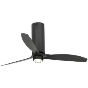 Image of Faro tube - LED Matt Black Ceiling with dc Motor Smart - Remote Included, 3000K