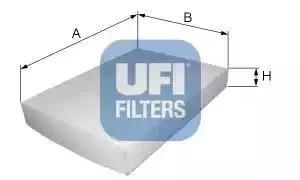 Image of 53.043.00 UFI Interior Air Cabin/ Pollen Filter