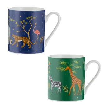 Image of Price & Kensington Safari Assorted Fine China Mugs