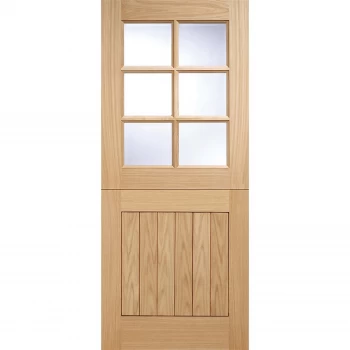 Image of Cottage - Stable - 6 Lite- Glazed Exterior Door - Oak - 2032 x 813 x 44