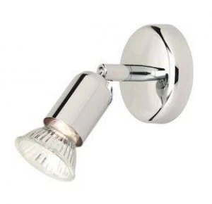Image of 1 Light Single Spotlight Chrome, GU10
