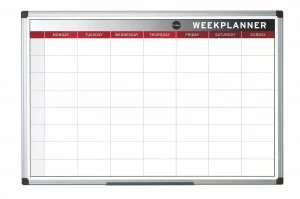Image of Bi-Office Magnetic Week Planner 900x600mm GA0333170